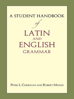 cover image of A Student Handbook of Latin and English Grammar